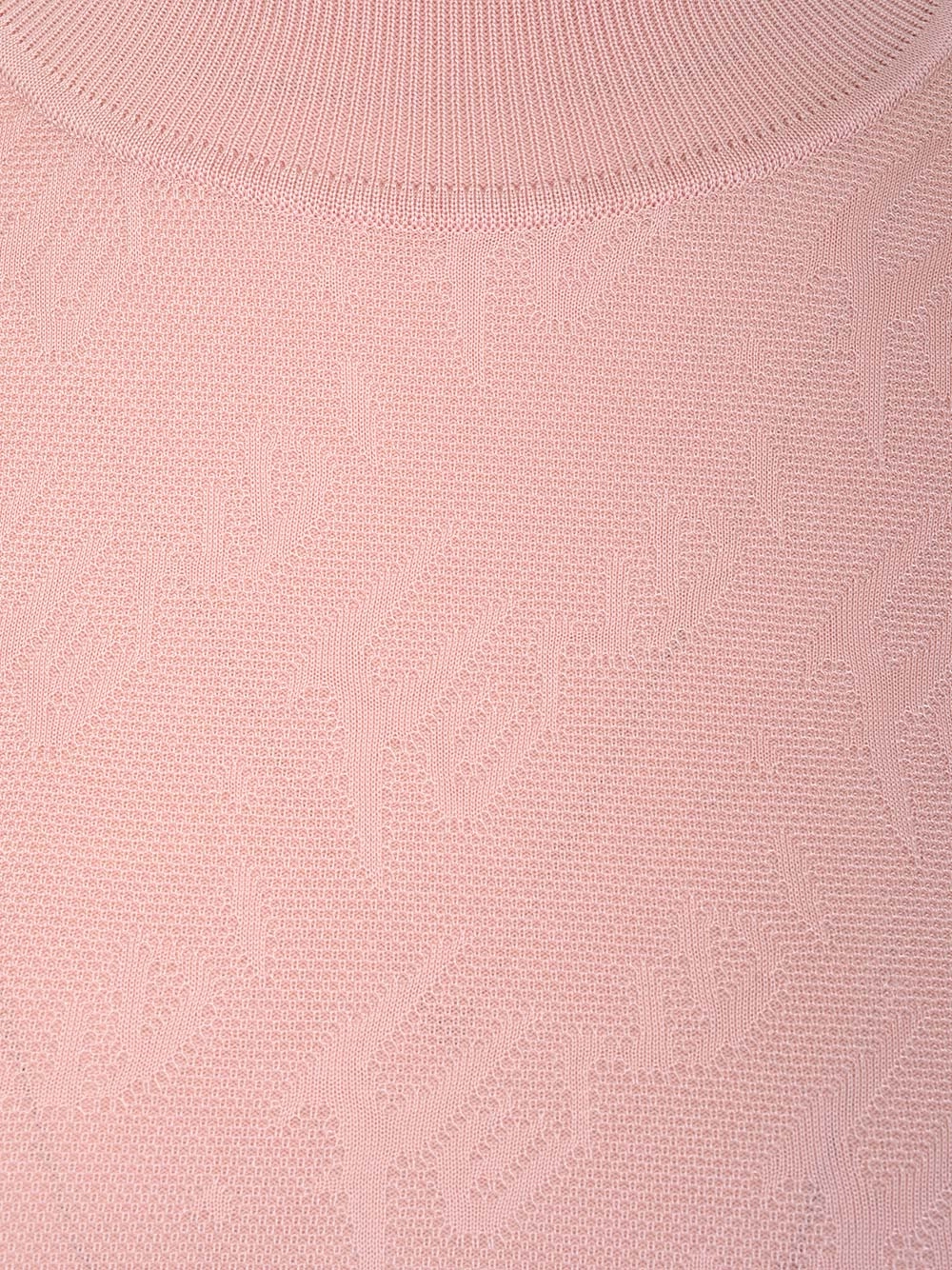 Fendi Brush Logo Ribbed Mini Dress