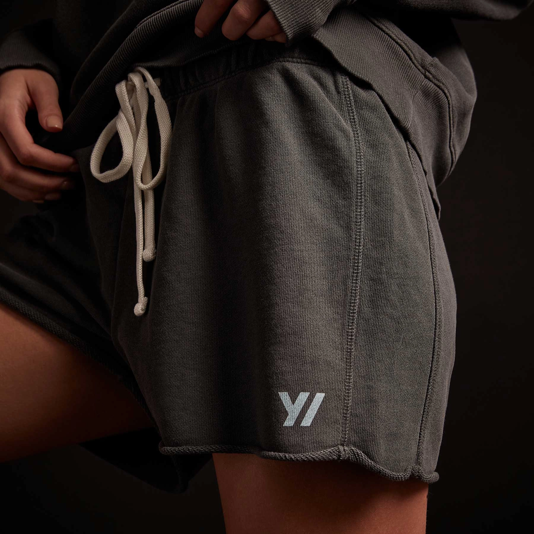 French Terry Sweat Short - Carbon Pigment/Calistoga
