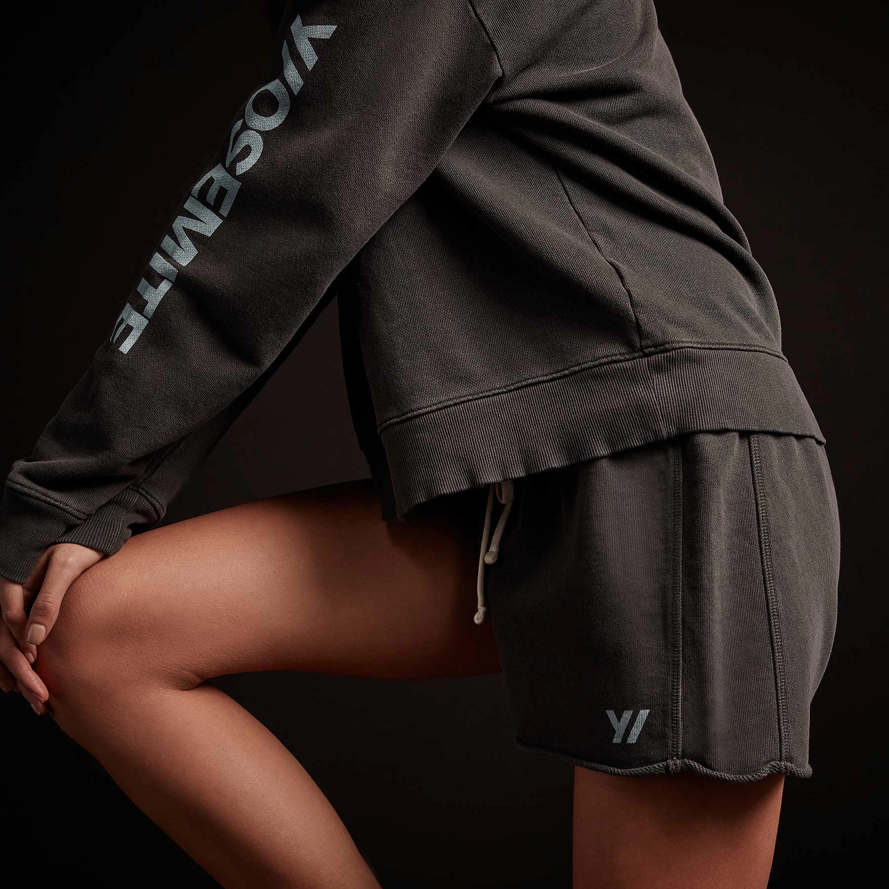 French Terry Sweat Short - Carbon Pigment/Calistoga