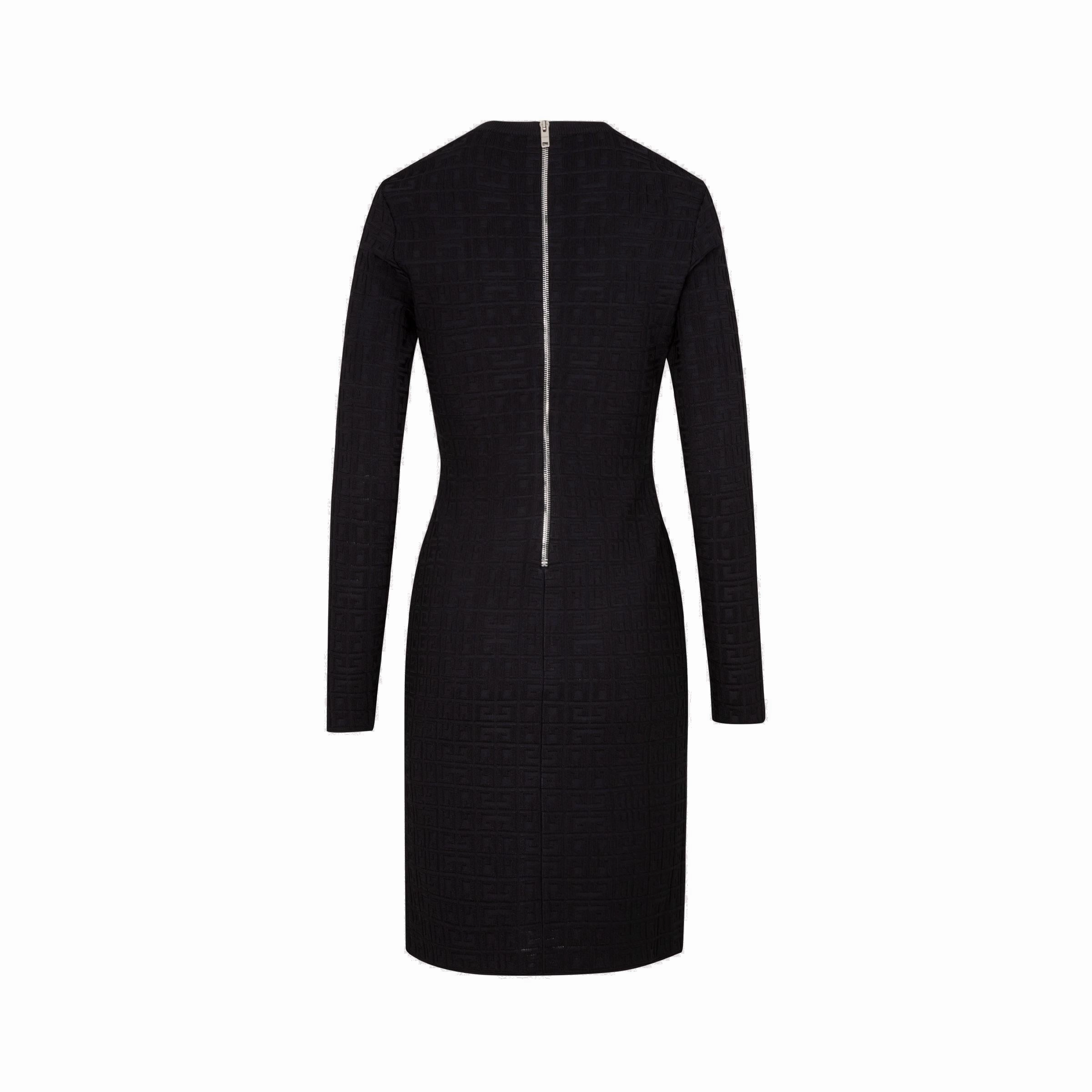Givenchy 4G Jacquard Long-Sleeve Dress