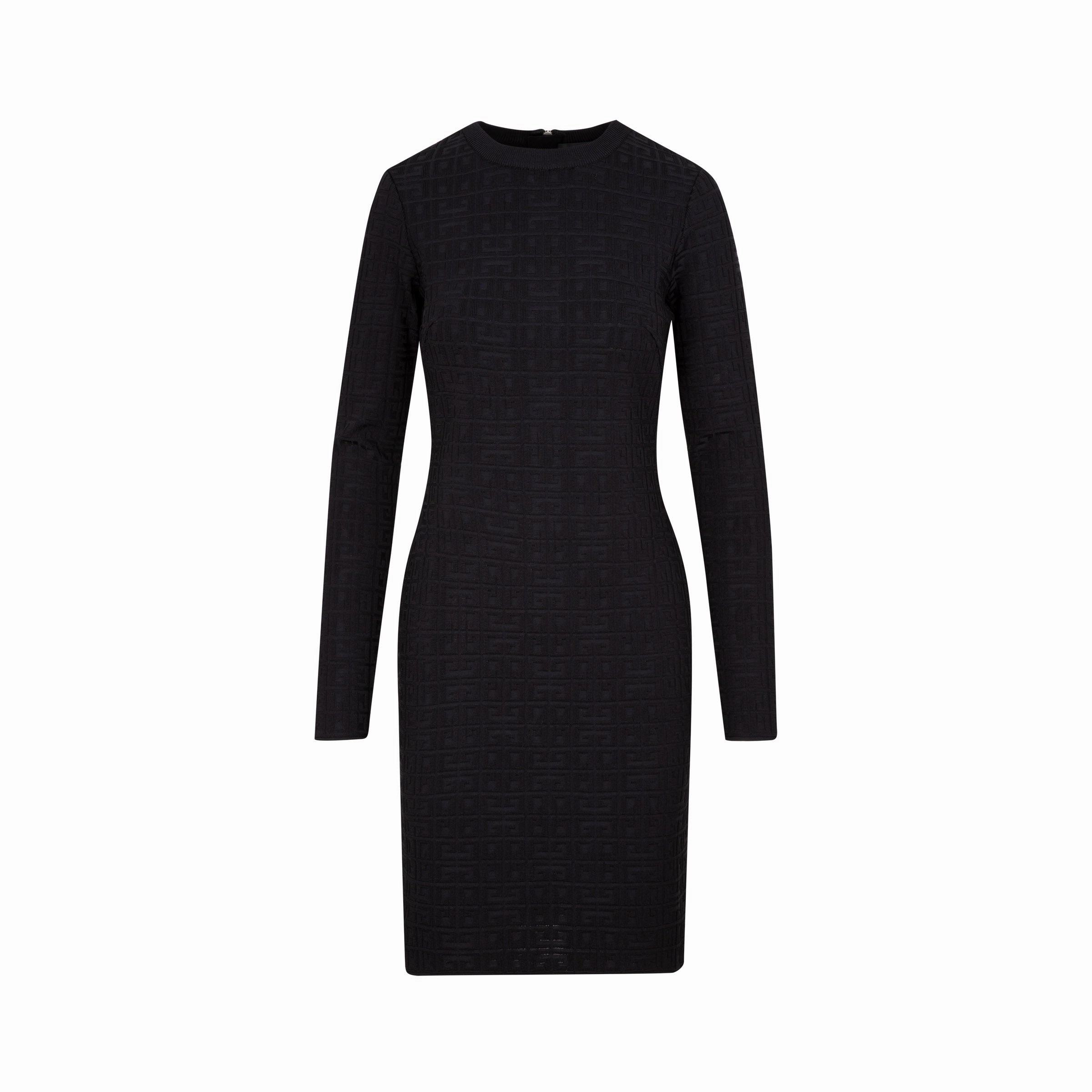 Givenchy 4G Jacquard Long-Sleeve Dress