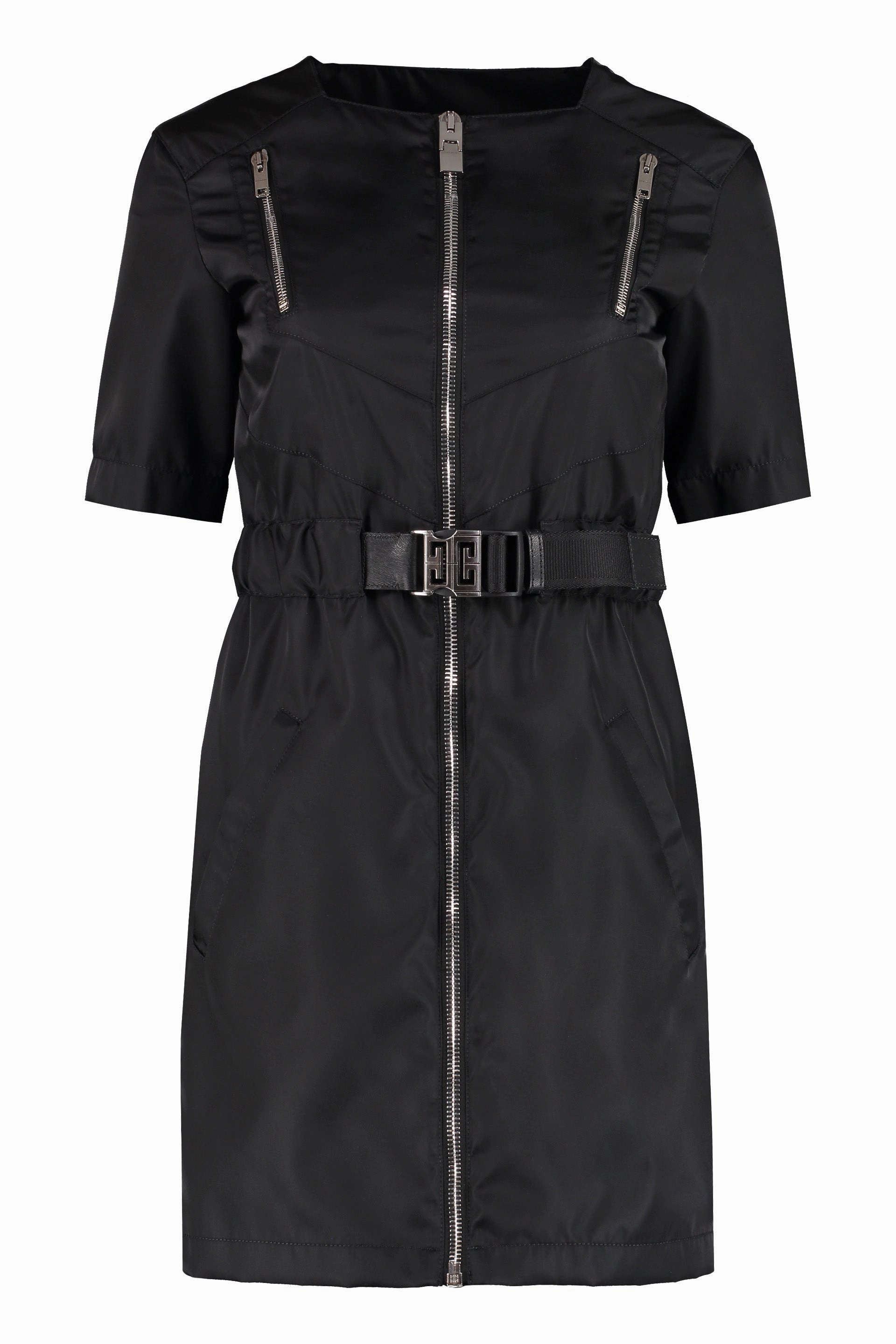 Givenchy Short Sleeved Zipped Mini Dress