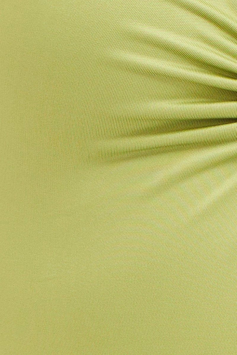 Green Ring Detail Bodysuit Long Sleeve