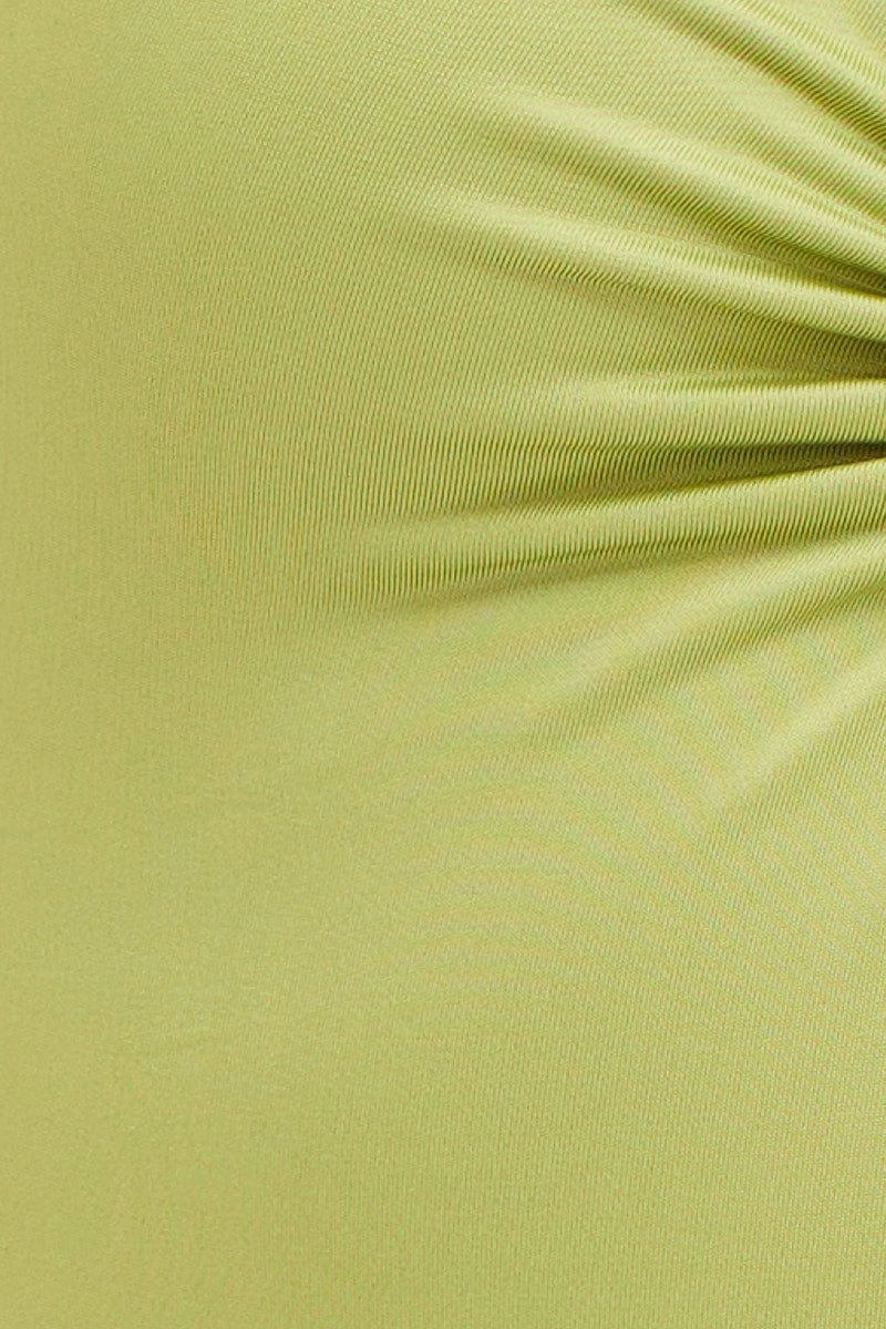 Green Ring Detail Bodysuit Long Sleeve