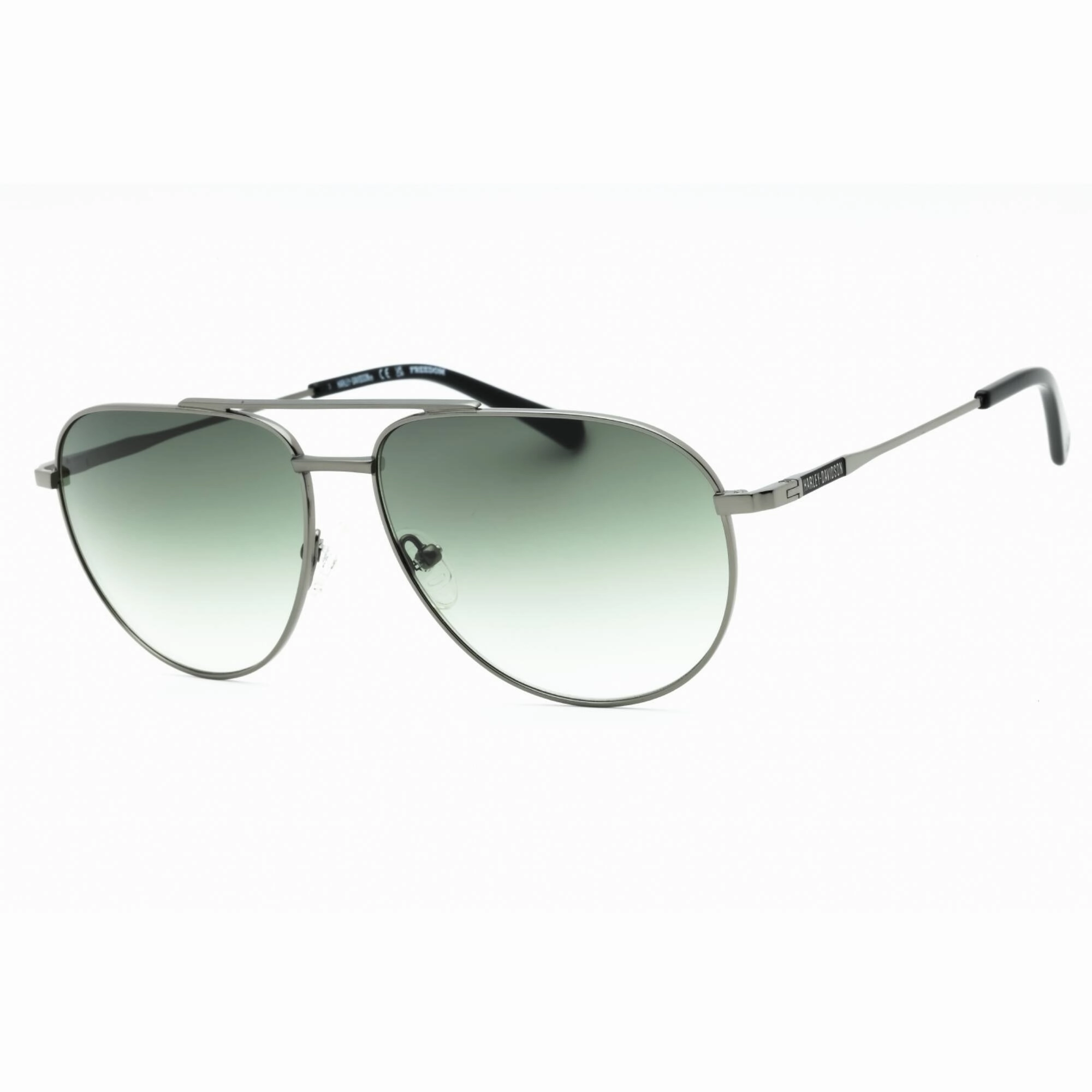 Harley Davidson Men's Sunglasses - Full Rim Aviator Frame Green Lens | HD1012X 11P