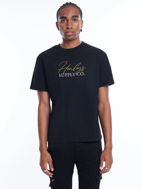 HENLEYS MEN'S SUPPLY BLACK TEE