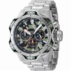 Invicta Men's Watch - Venom Quartz Chronograph Silver Stainless Steel Bracelet | 47755