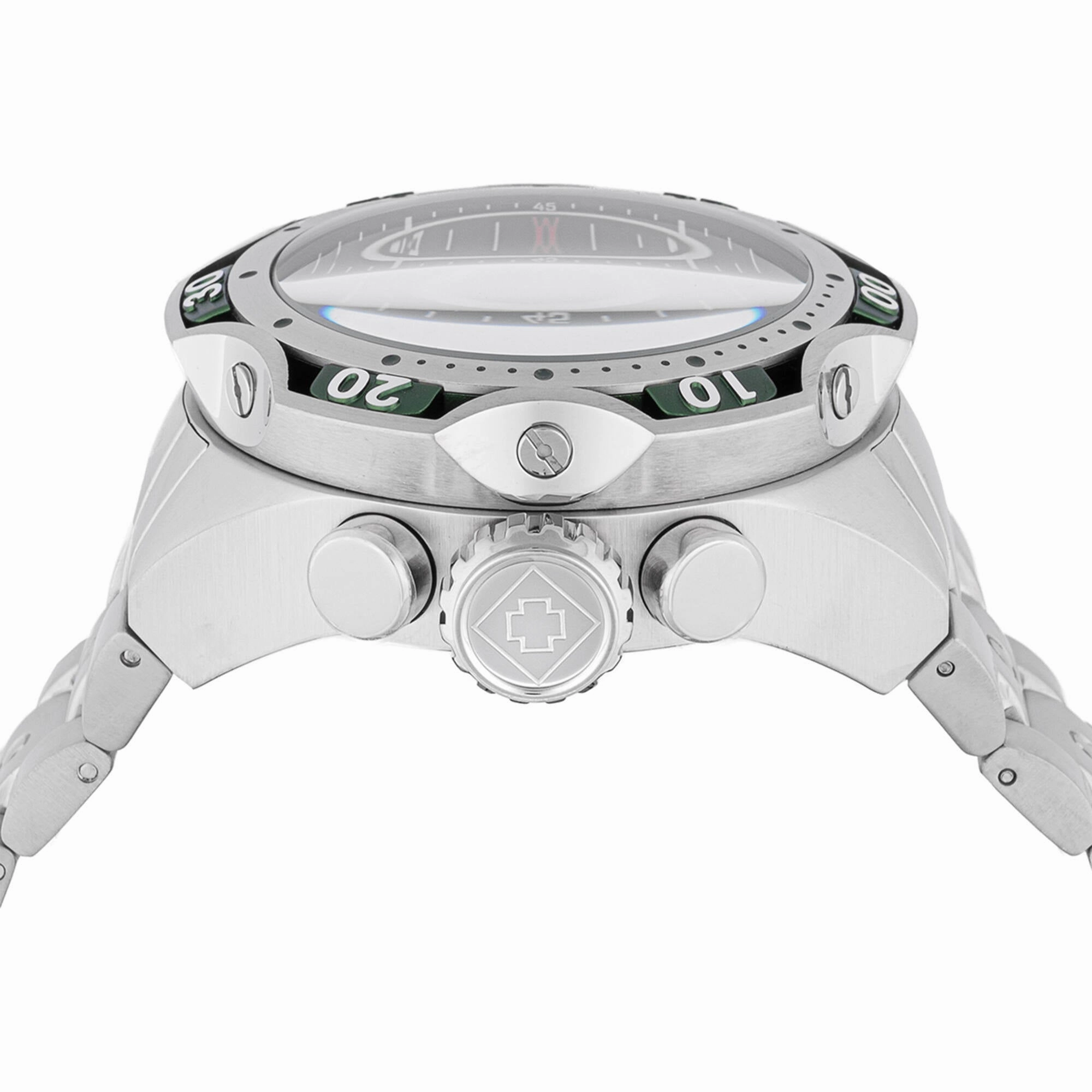 Invicta Men's Watch - Venom Quartz Chronograph Silver Stainless Steel Bracelet | 47755