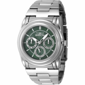 Invicta Women's Watch - Slim Green Dial Silver Stainless Steel Bracelet Date | 46265