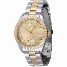 Invicta Women's Watch - Specialty Quartz Gold Tone Dial Two Tone Bracelet | 47442