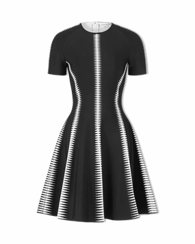 Jacquard Knit Mini Dress