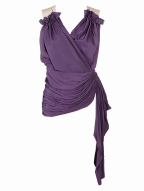 Lanvin Sash Detailed Sleeveless Blouse