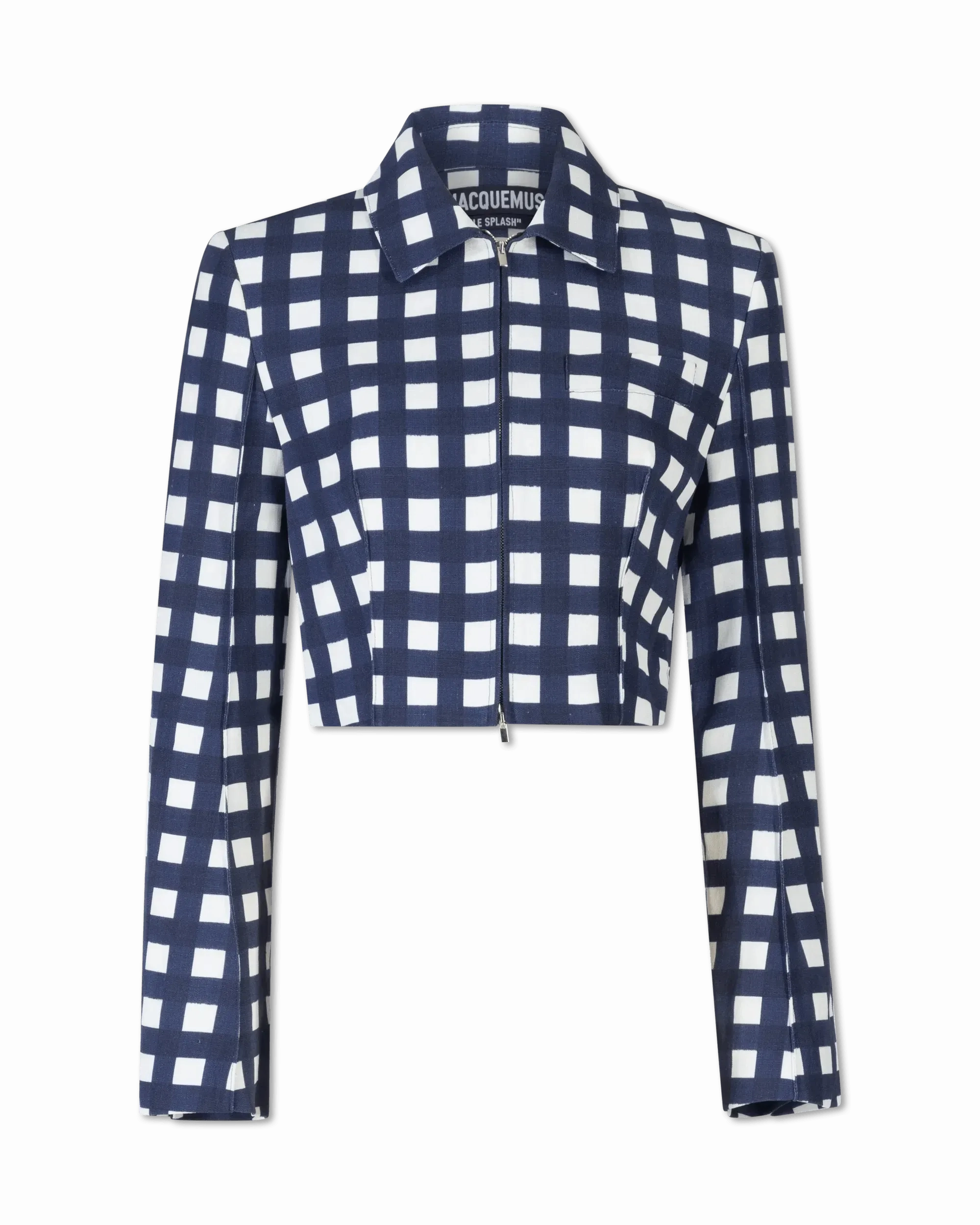 Limao Check Cropped Jacket