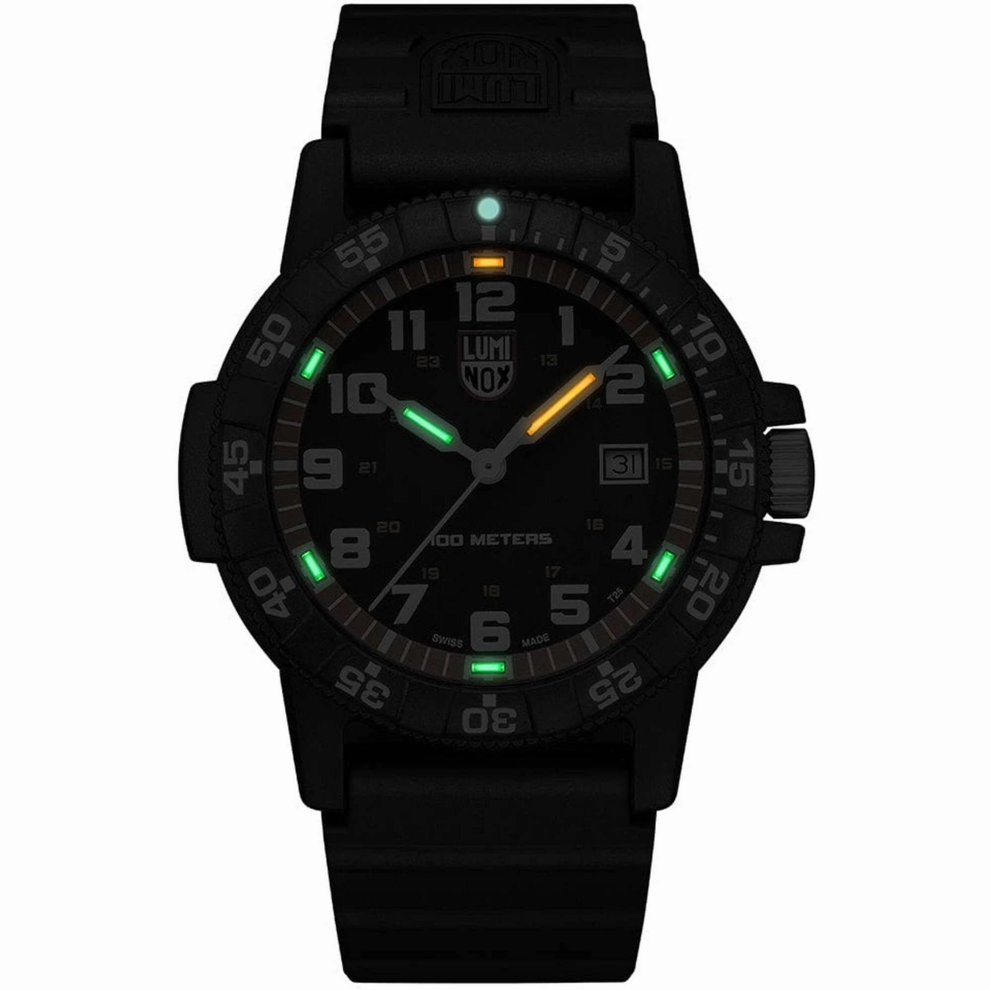 Luminox Men's Watch - Leatherback SEA Turtle Giant Black Dial Strap | XS.0329.1