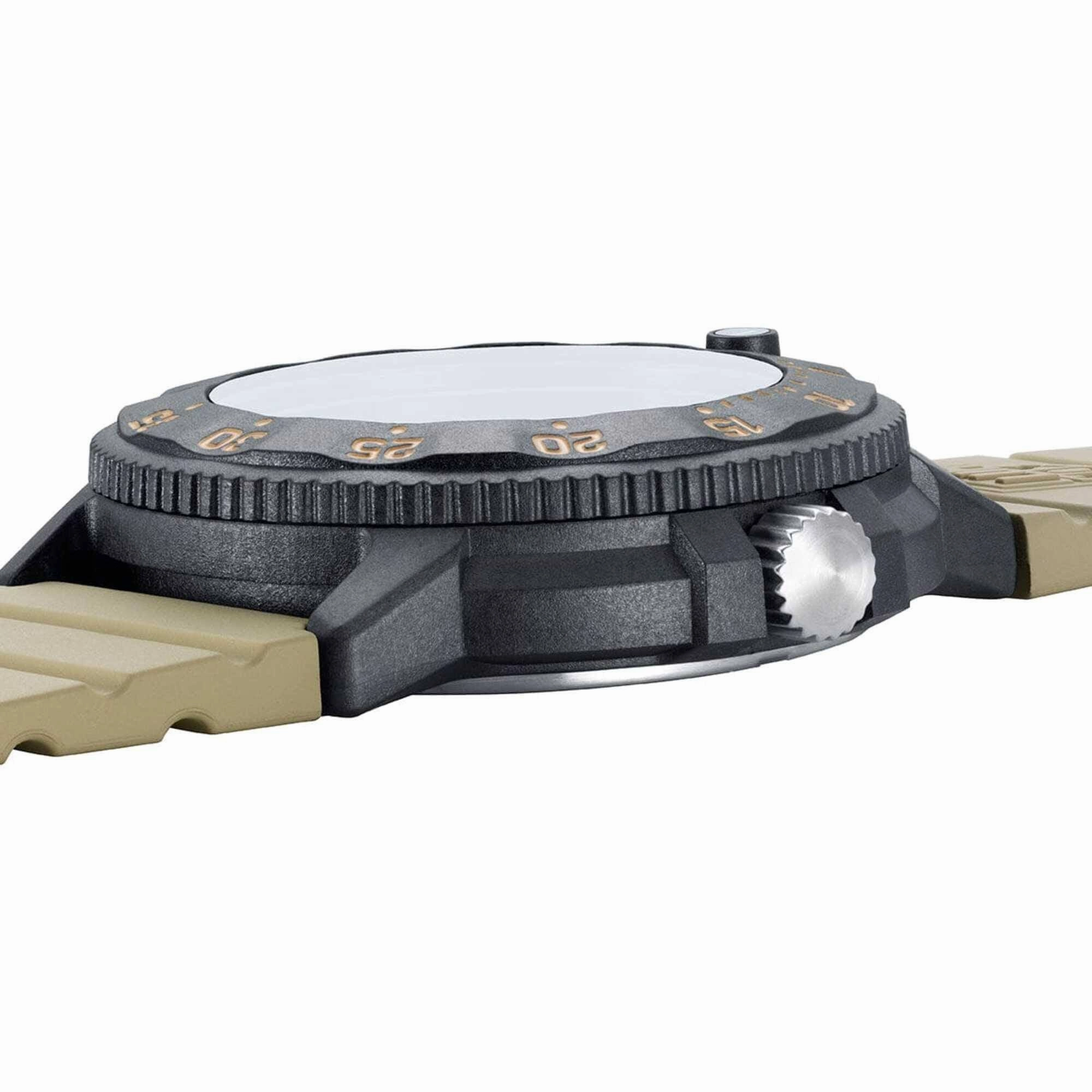 Luminox Men's Watch - Navy SEAL Quartz Beige Dial Silicone Strap | XS.3010.EVO.S