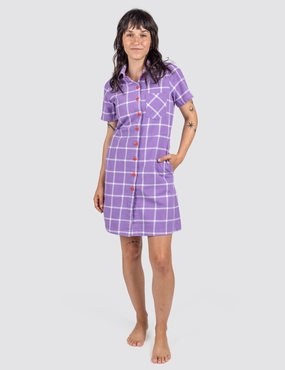 Majesty Grid Diner Dress