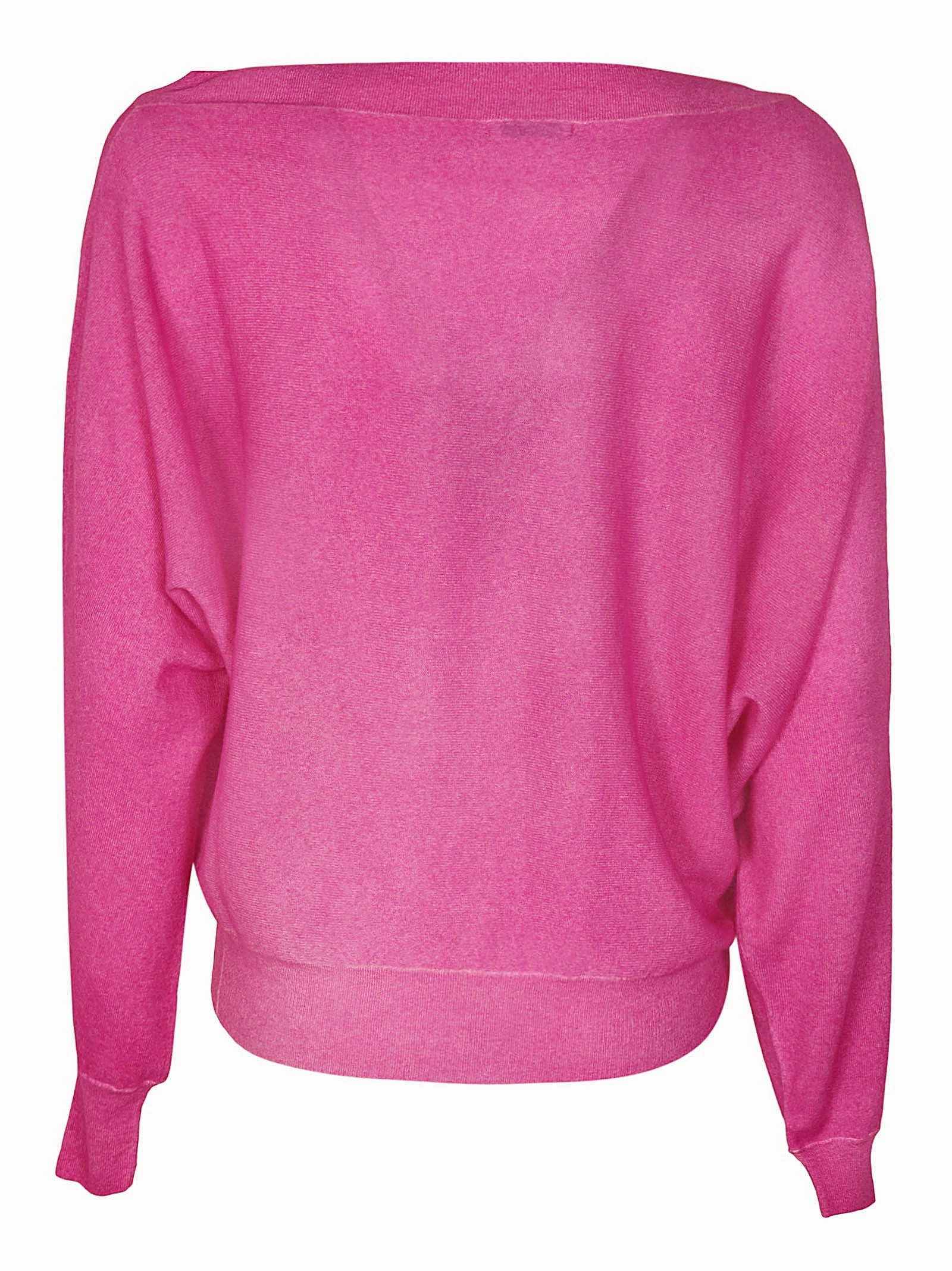 Malo Asymmetric-Neck Long Sleeved Sweater