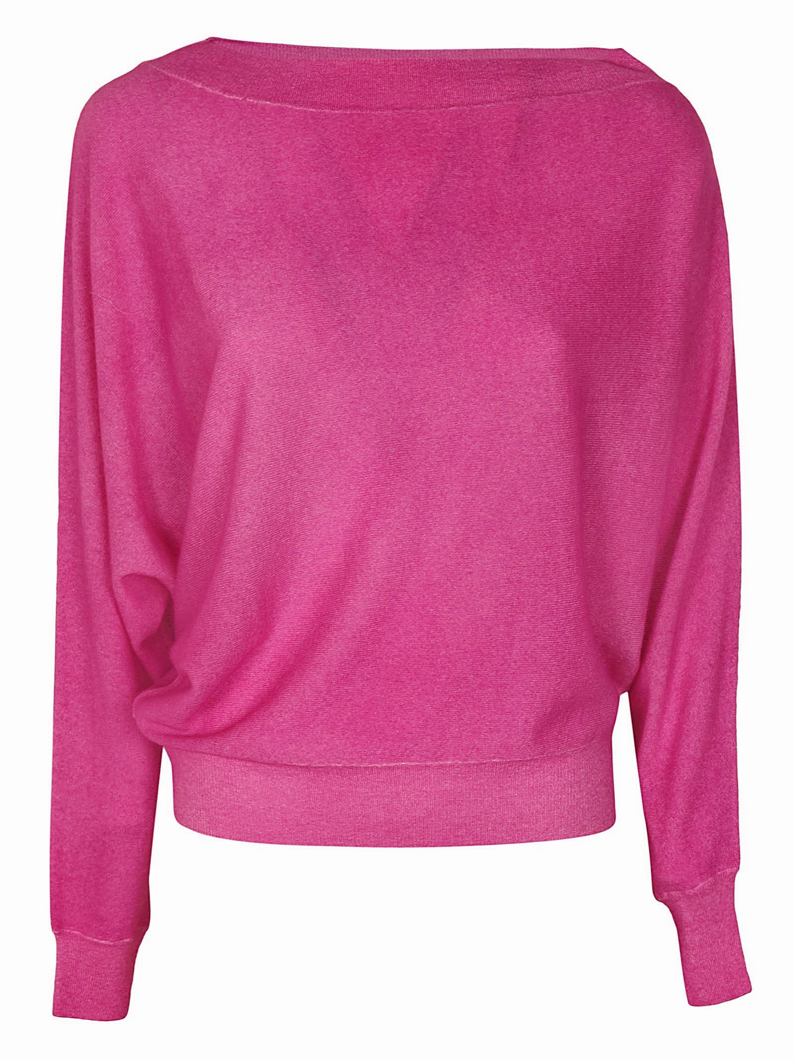 Malo Asymmetric-Neck Long Sleeved Sweater