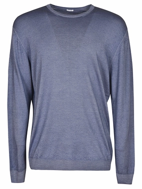 Malo Long Sleeved Crewneck Knitted Sweater