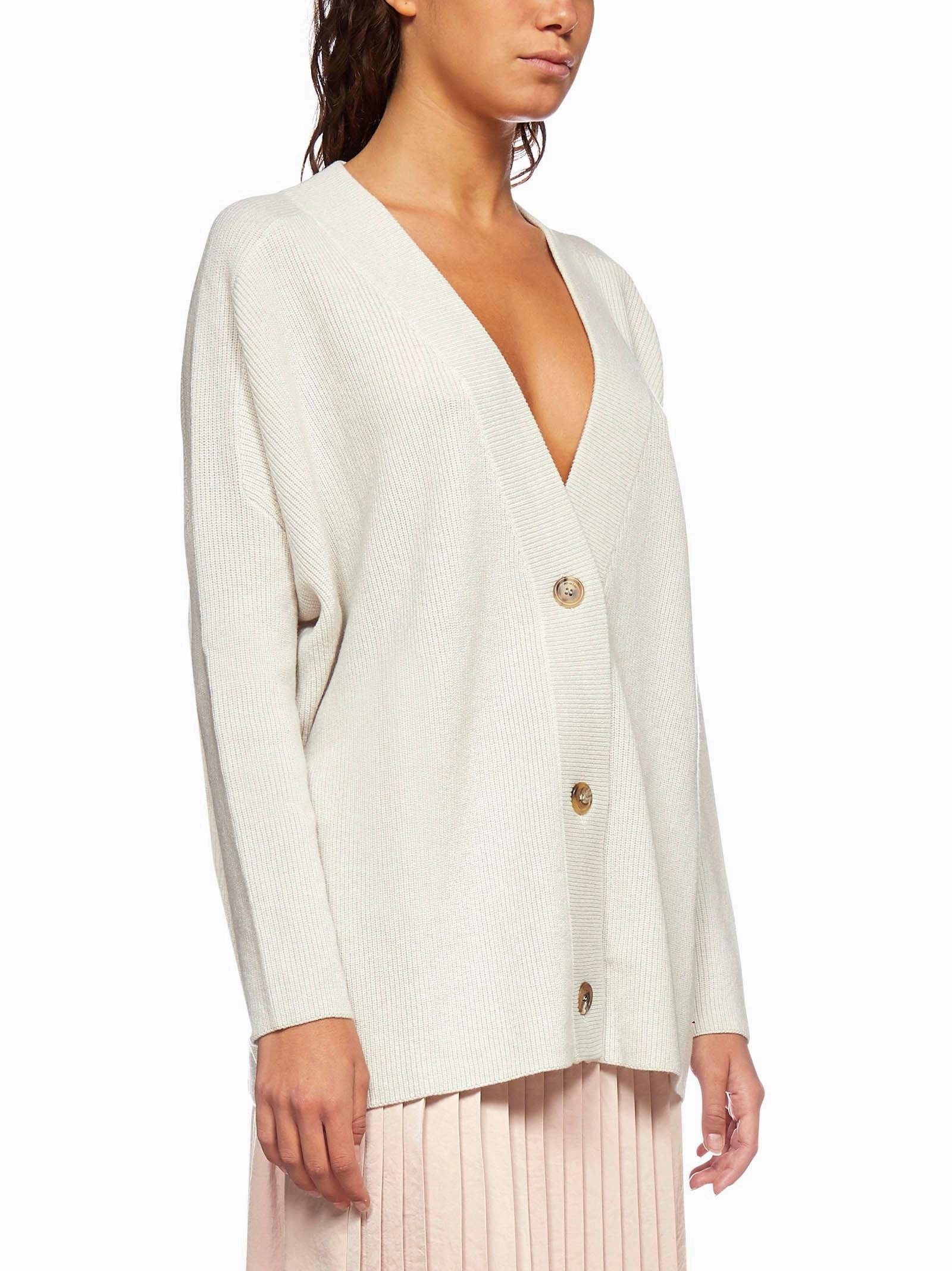 Malo V-Neck Buttoned Long Sleeved Cardigan