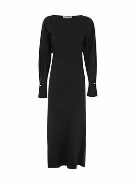 Marni Long Sleeved Crepe Dress