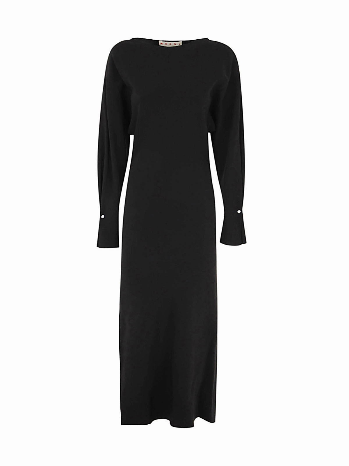 Marni Long Sleeved Crepe Dress