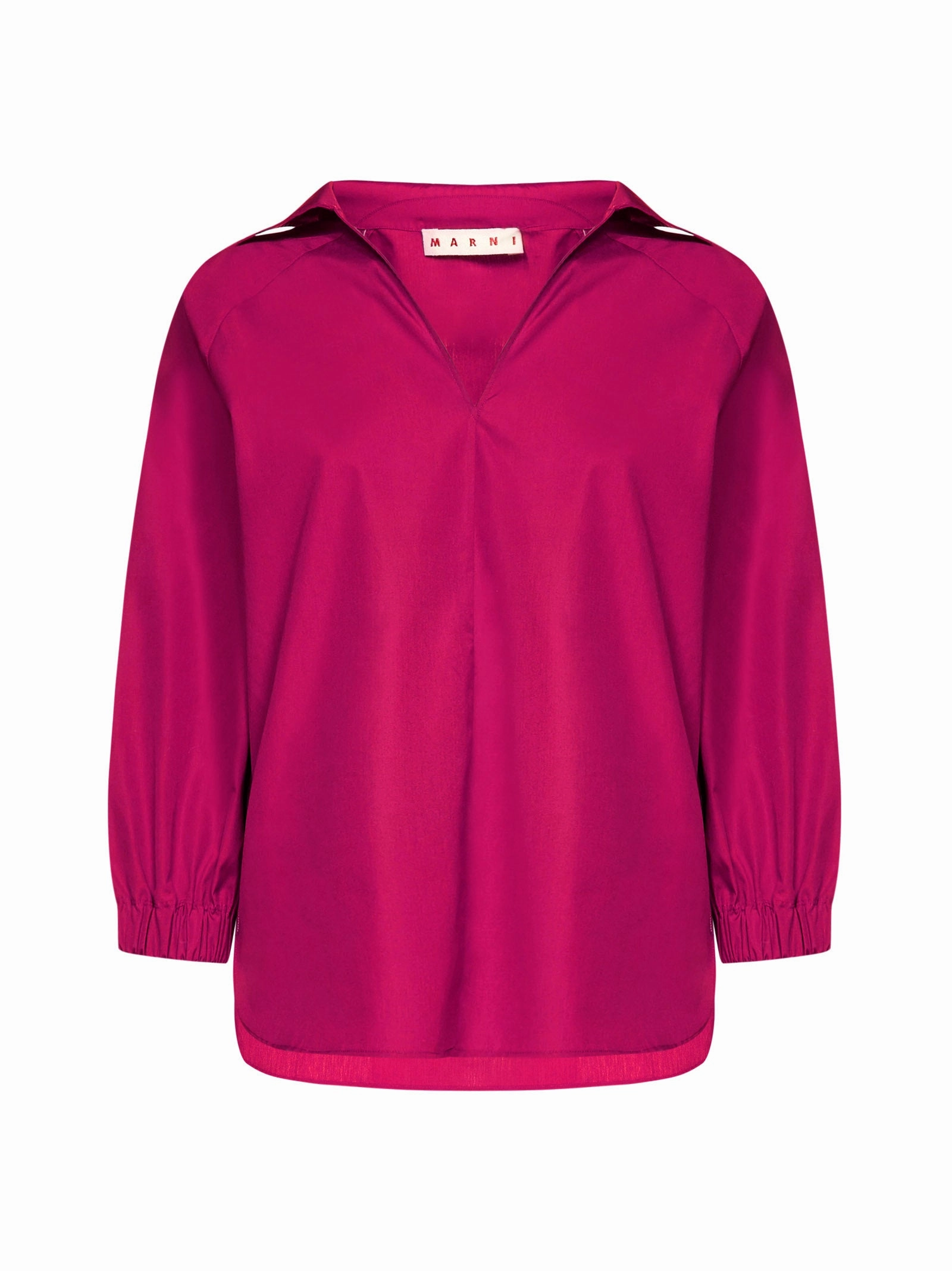 Marni Spread Collar Poplin Blouse