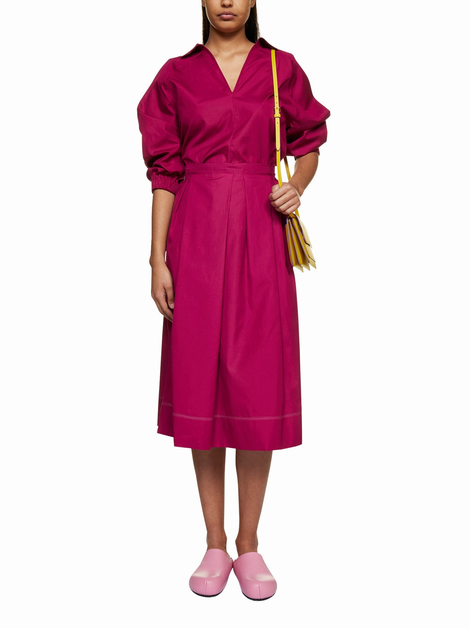 Marni Spread Collar Poplin Blouse