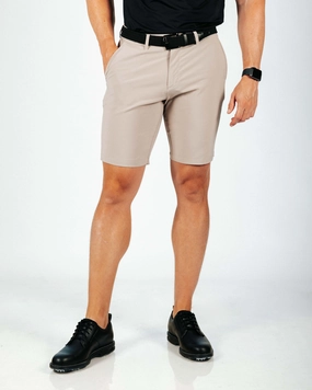 Men's Light Brown Golf Shorts