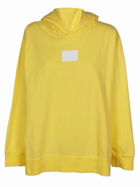 MM6 Maison Margiela Logo Patch Long-Sleeved Hoodie