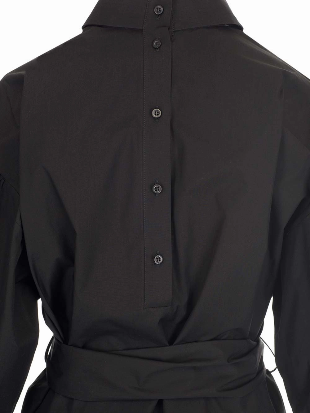 MSGM Short-Sleeved Tie-Waist Dress