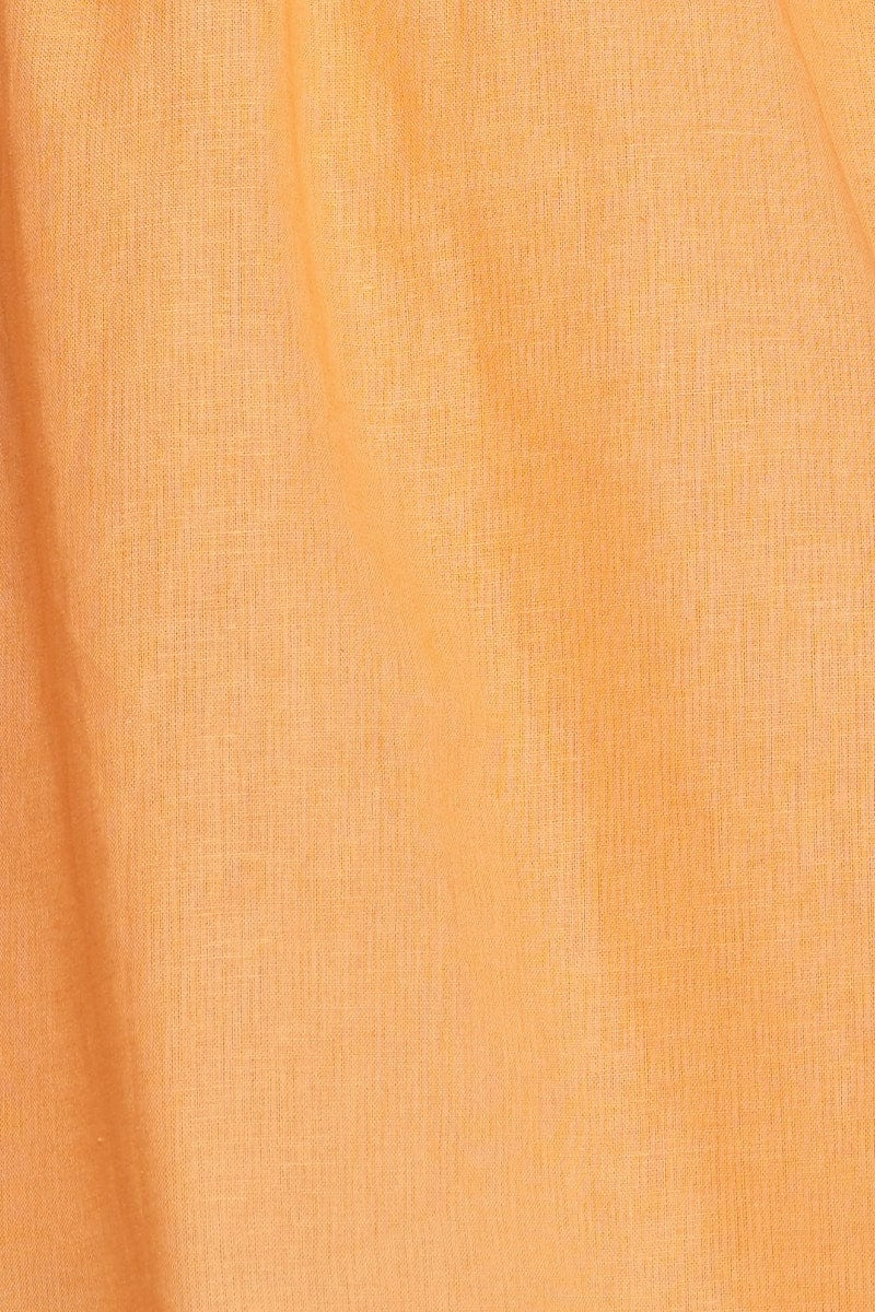 Orange Mini Dress Sleeveless