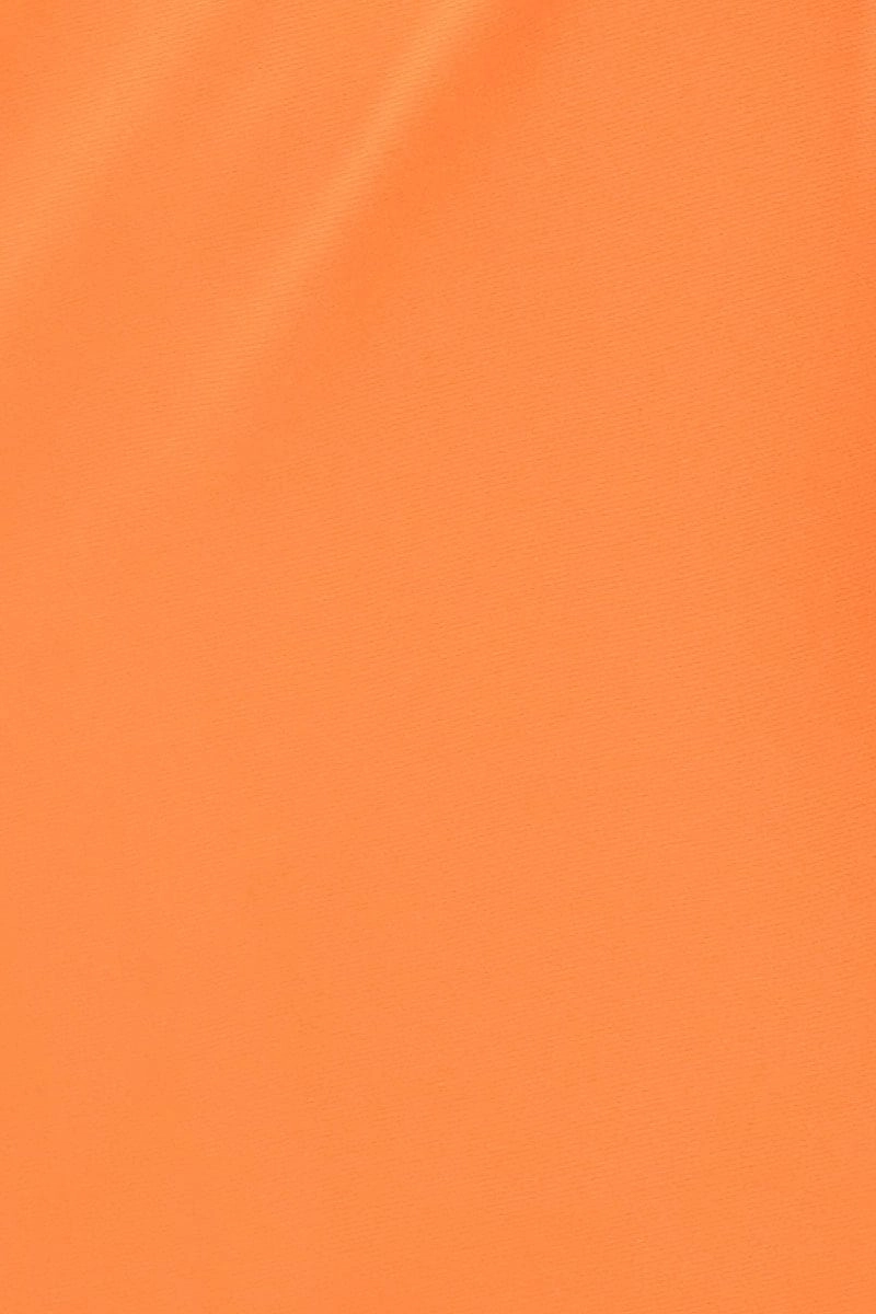 Orange One Shoulder Crop Top