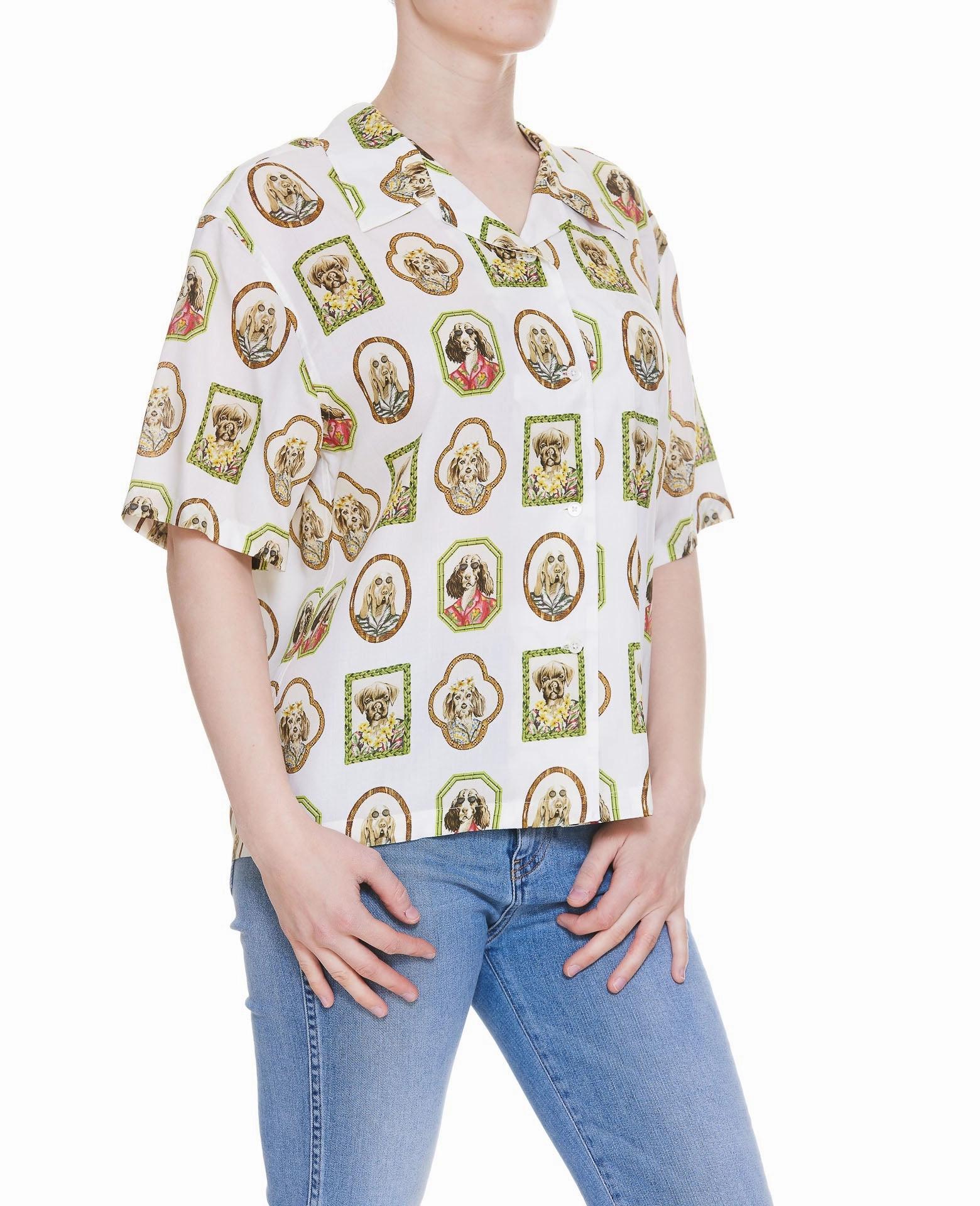 Palm Angels Bear Printed Blouse
