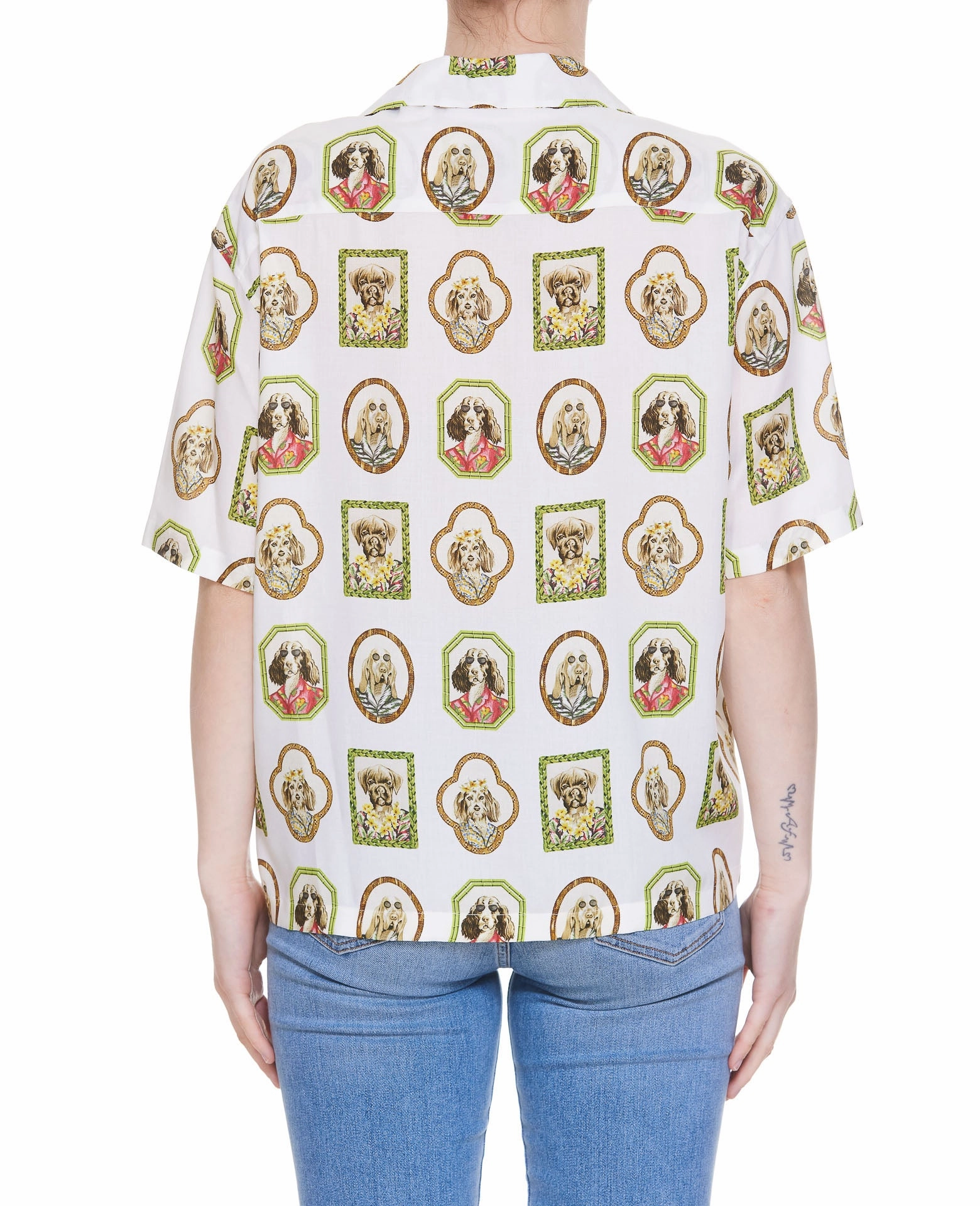 Palm Angels Bear Printed Blouse