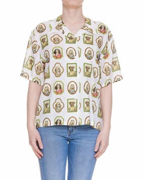 Palm Angels Bear Printed Blouse