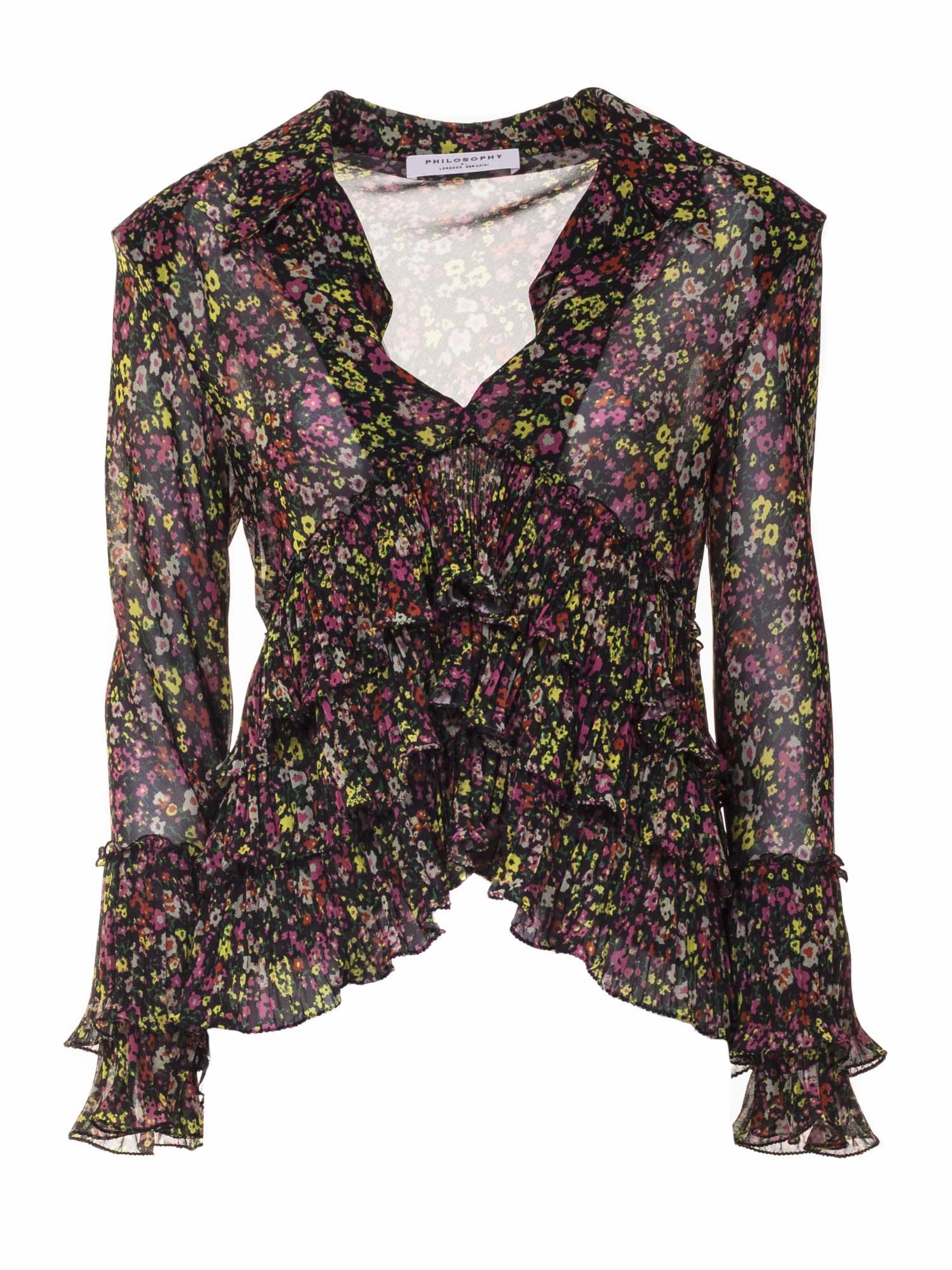 Philosophy Di Lorenzo Serafini Floral Printed Blouse