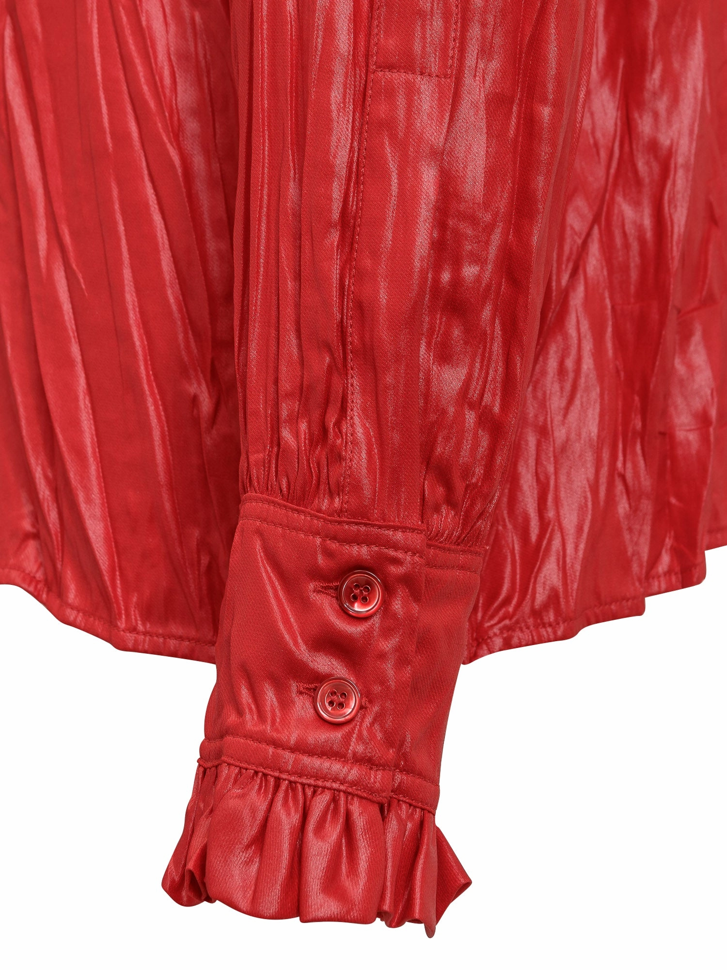 Philosophy Di Lorenzo Serafini Ruffle-Cuff Button-Up Shirt