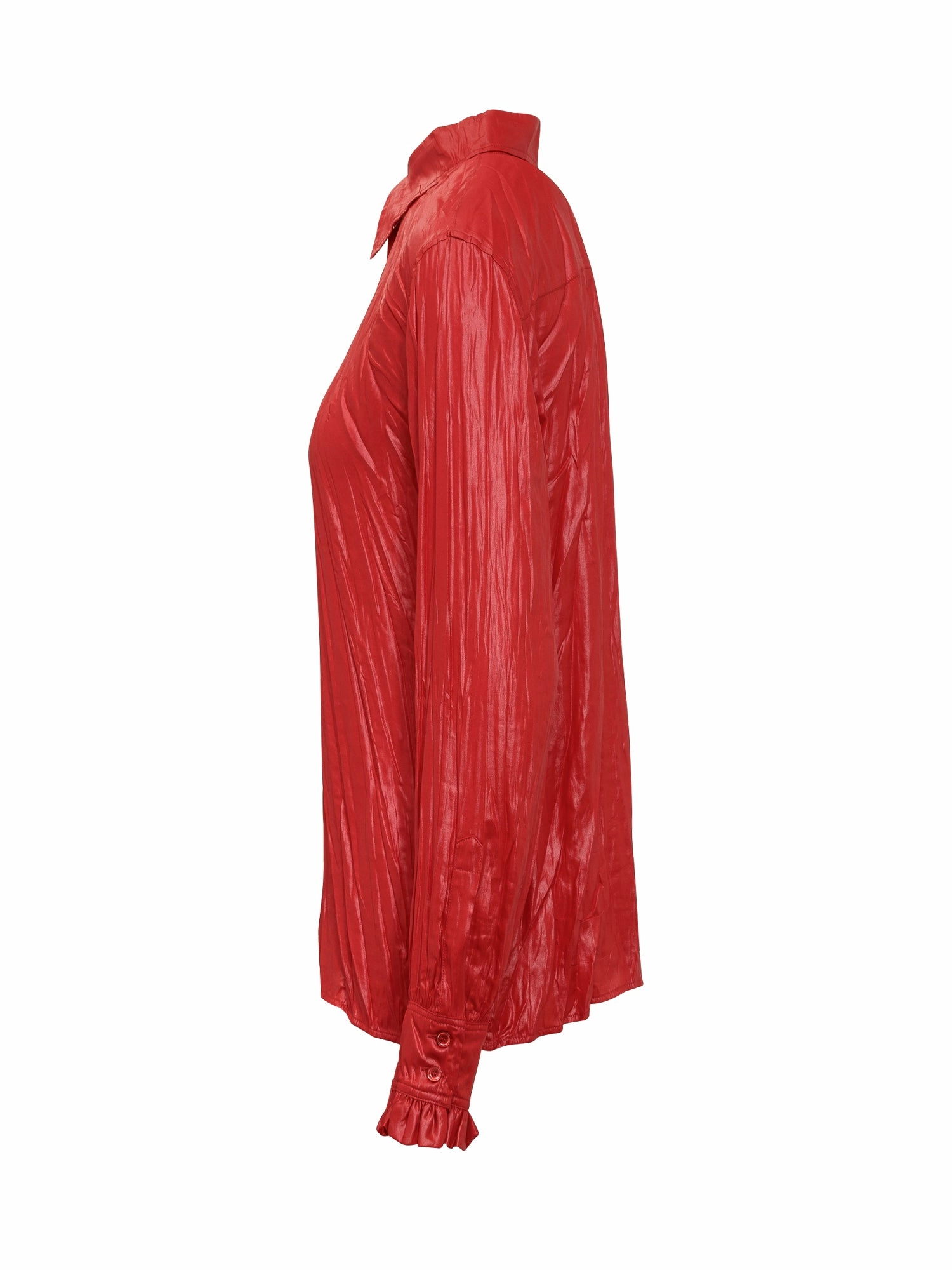 Philosophy Di Lorenzo Serafini Ruffle-Cuff Button-Up Shirt