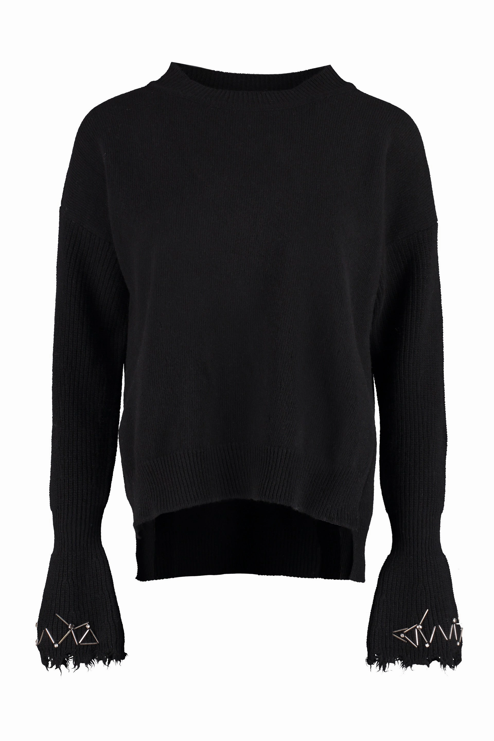 Pinko Embellished Long-Sleeved Crewneck Sweater