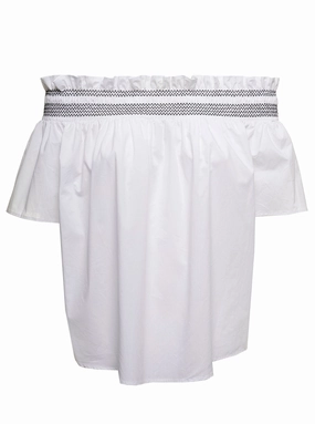 Pinko Off-The-Shoulder Short Sleeved Blouse