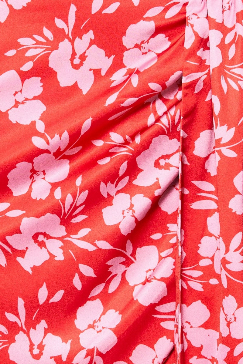 Print Print Drape Skirt
