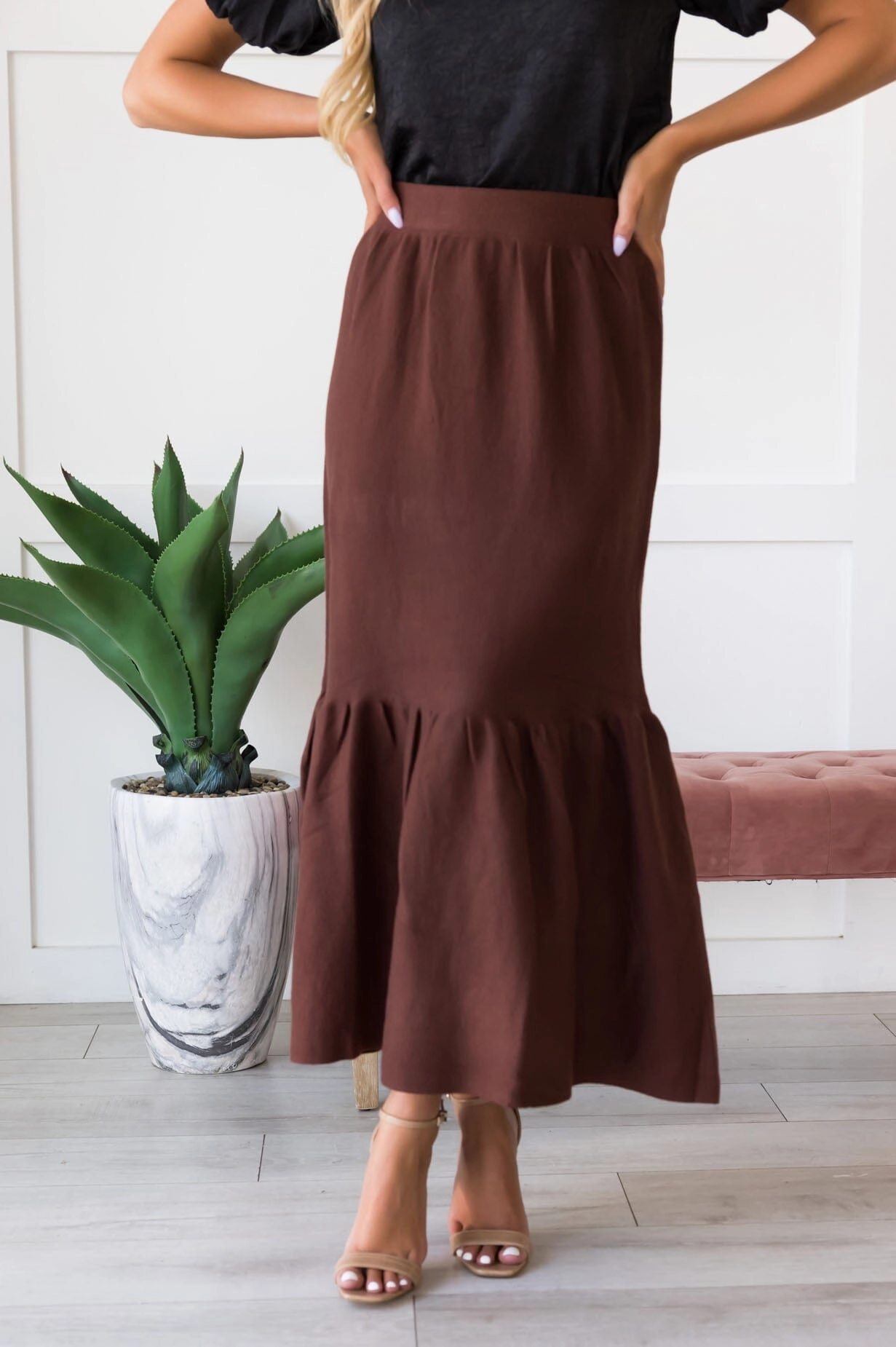Promised High Waist Maxi Skirt