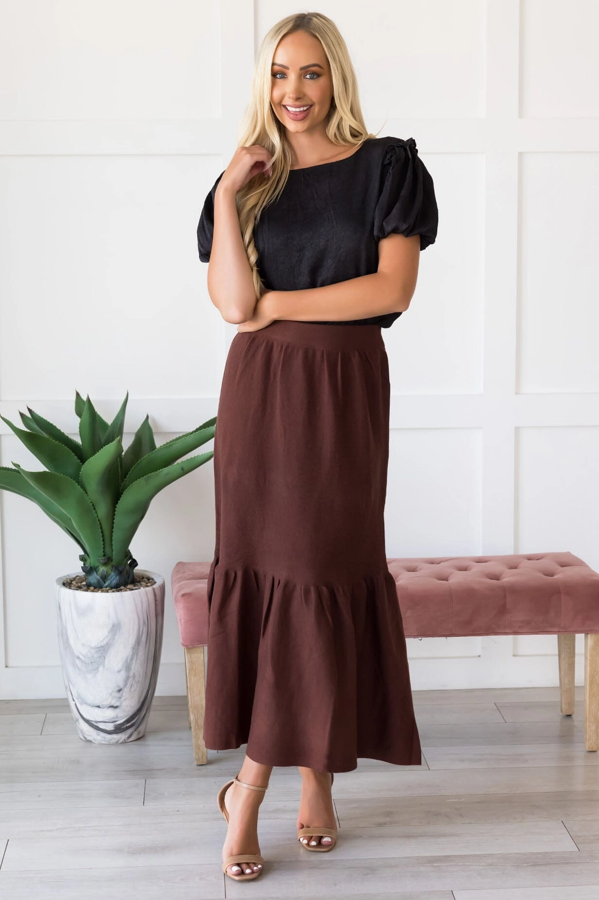 Promised High Waist Maxi Skirt