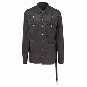 Rick Owens DRKSHDW Buttoned Long-Sleeved Jacket