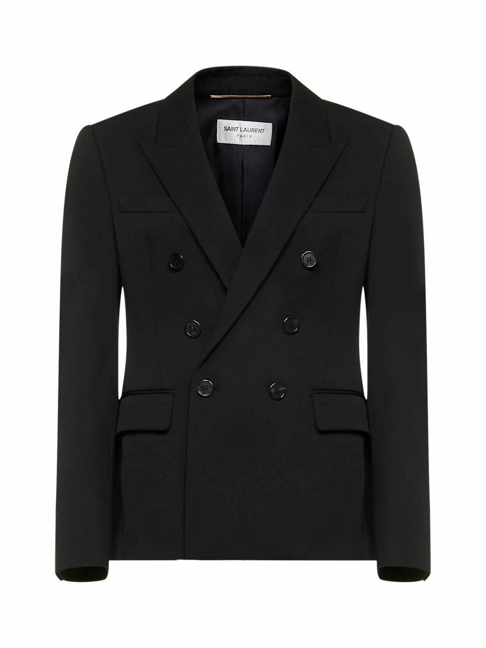 Saint Laurent Double-Breasted Long-Sleeved Blazer