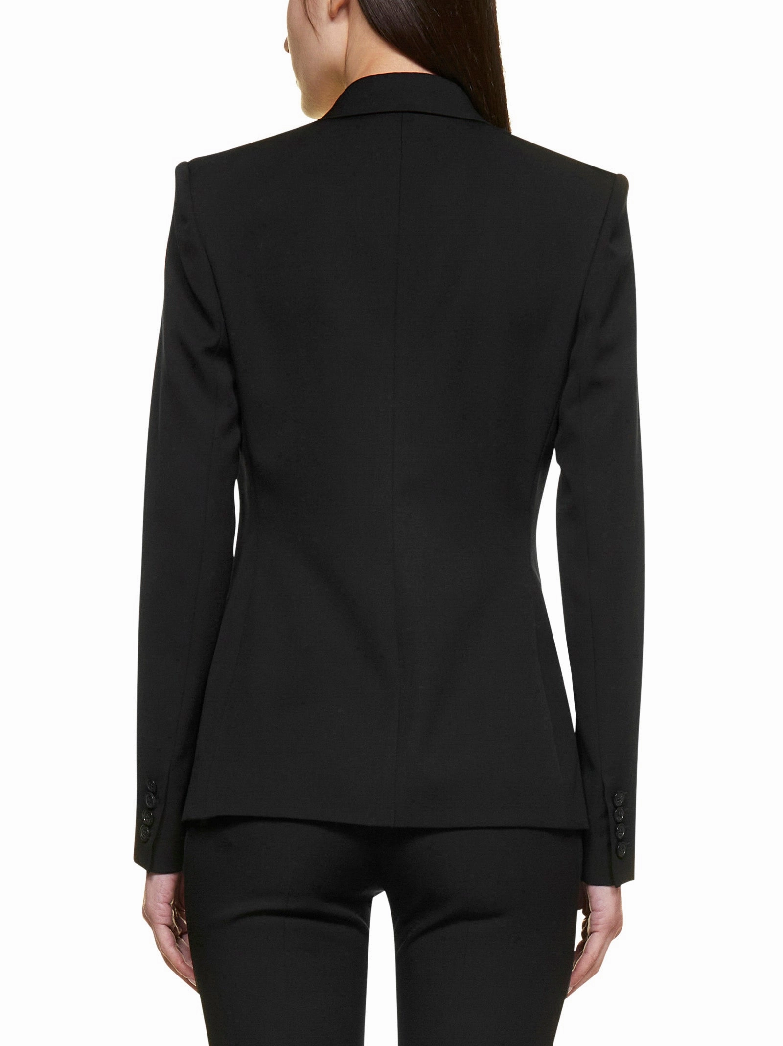 Saint Laurent Double-Breasted Long-Sleeved Blazer