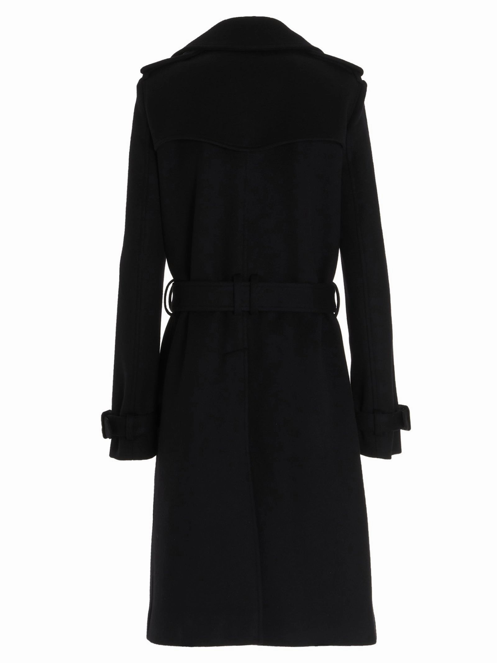 Saint Laurent Double-Breasted Long-Sleeved Coat
