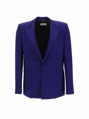 Saint Laurent Single-Breasted Long-Sleeved Jacket