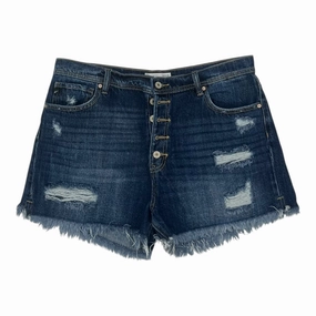 Shorts By Kancan In Blue Denim, Size:12